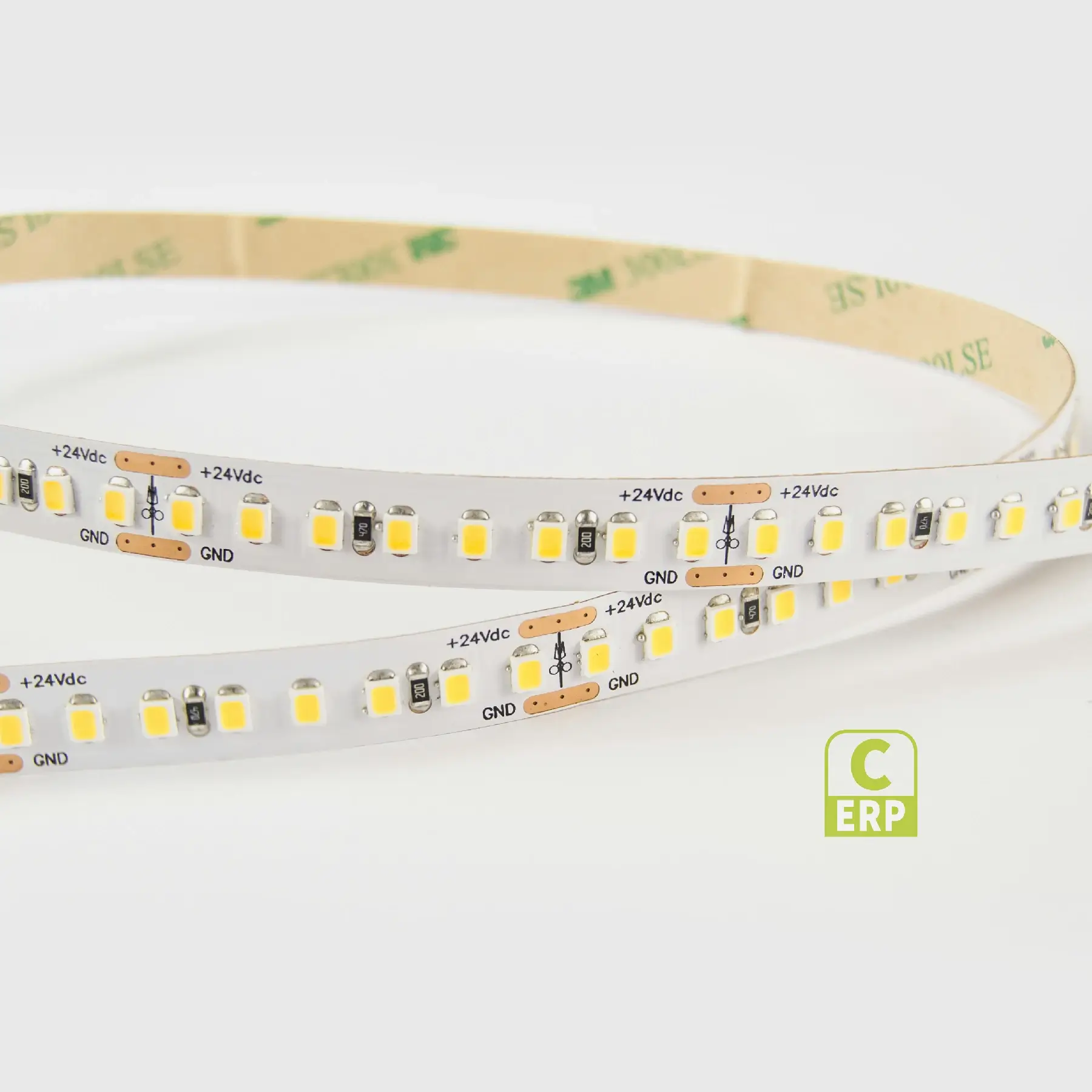 2835 High Efficiency 14.4W/M 8mm 180lm/W 160LEDs/M IP20 24V